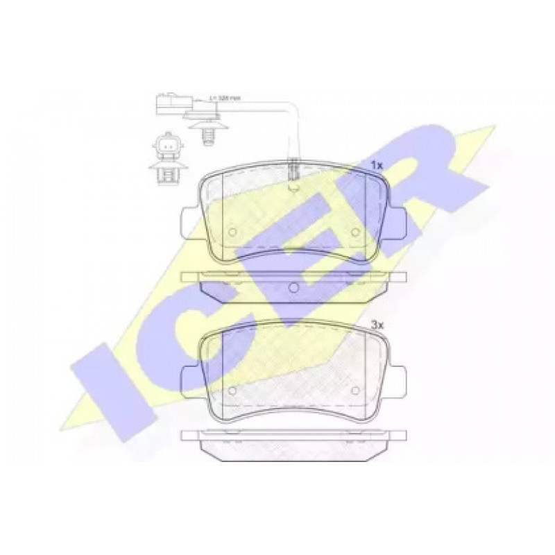 Колодки тормозные (задние) Renault Master III/Opel Movano10- (однокатк)/(Bosch)/(с датчиком) 142001