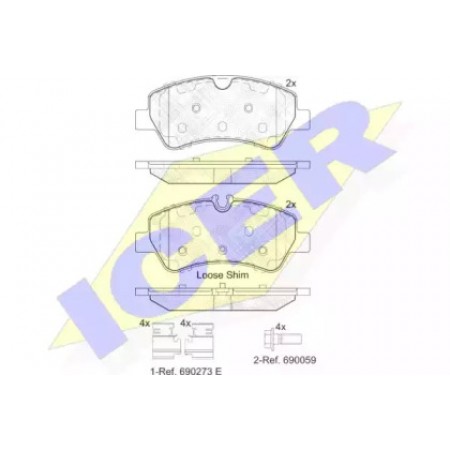 Колодки тормозные (задние) Ford Transit Custom/Transit VI 2.0TDCi/2.2TDCi 12- (TRW) 142116