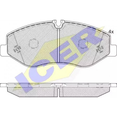 Колодки тормозные (передние) MB Vito (W447) 14- (Brembo) 142191