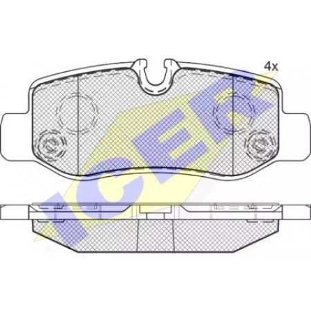 Колодки тормозные (задние) MB Vito (W447) 14- (Brembo) 142192