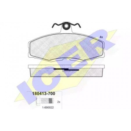 Колодки тормозные (передние) Ford Sierra 82-86/Skoda Favorit 89-97 (Lucas-Girling) 180413-700