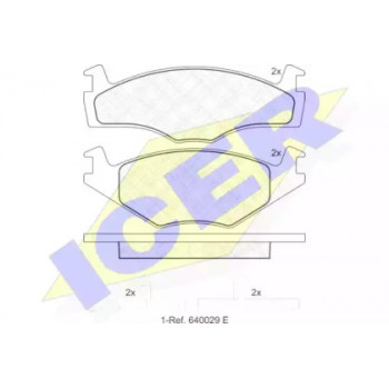 Колодки тормозные (передние) VW Golf/Jetta/Passat 74-93 180459