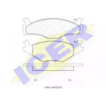 Колодки тормозные (передние) VW Golf/Jetta/Passat 74-93 180459