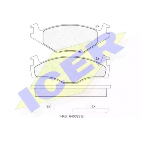 Колодки тормозные (передние) VW Golf/Caddy/Passat 79-92 (Volkswagen) 180460