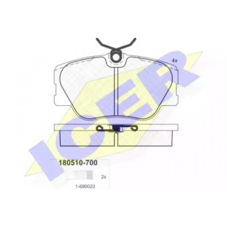 Колодки тормозные (передние) MB (W124/W201) 84-98 (Lucas - Girling) 180510-700
