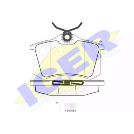 Колодки тормозные (задние) VW Caddy III 04-/Peugeot 308 07-/Citroen C4 04-  (Lucas-Girling) 180697-703