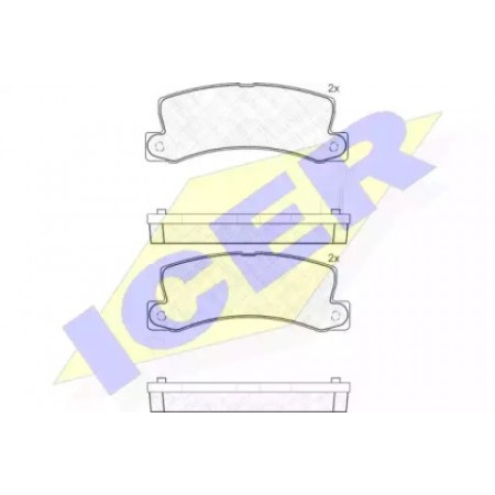 Колодки тормозные (задние) Toyota Camry/Avensis/Lexus RX 06- (Akebono) 180734