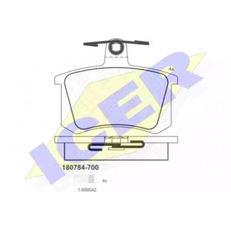 Колодки тормозные (задние) Audi A4/A6/A8 94- (Lucas - Girling) 180784-700