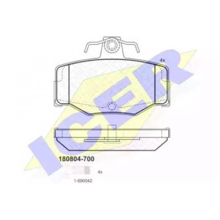 Колодки тормозные (задние) Nissan Almera/Primera 90-06 180804-700