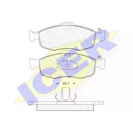 Колодки тормозные (передние) Ford Mondeo/Scorpio 93-00 180916