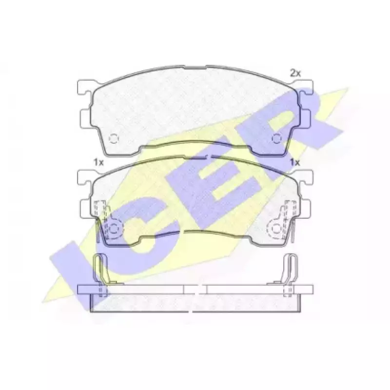 Колодки тормозные (передние) Mazda 626/MX6 87-99 (Sumitomo) 180971-204