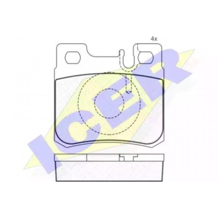 Колодки тормозные (задние) MB C-class (W202/S202)/E-class (W124/S124/W210) 93-03 (Teves)  180978