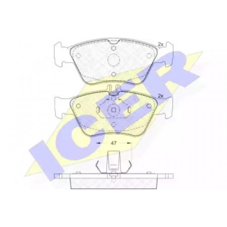 Колодки тормозные (передние) MB E-class (W210) 95-02 (ATE) 181115