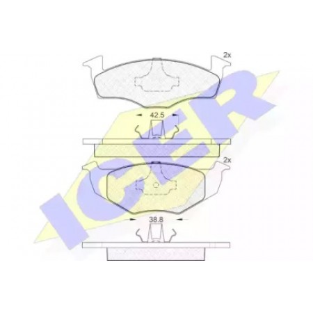 Колодки тормозные (передние) Skoda Fabia/VW Polo 94-14 181130