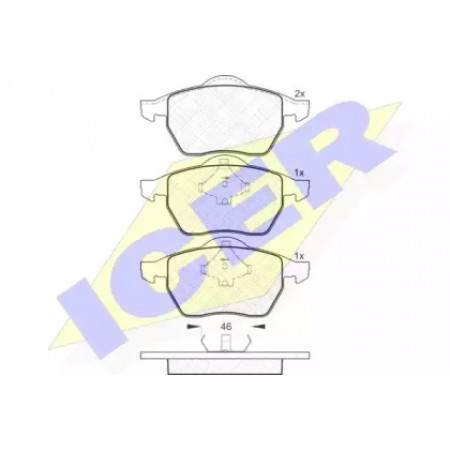 Колодки тормозные (передние) Audi A4/VW Passat 1.6-2.8 95-01  181138