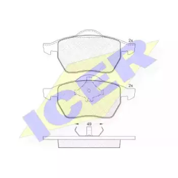 Колодки тормозные (передние) VW Sharan/Seat Alhambra 95-10/Ford Galaxy 95-15 181139