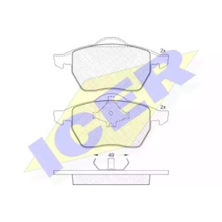 Колодки тормозные (передние) VW Sharan/Seat Alhambra 95-10/Ford Galaxy 95-15 181139