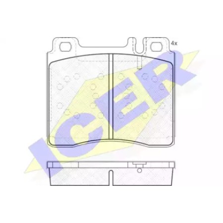 Колодки тормозные (передние) MB S-class (W140) 91-98 (Ate - Teves) 181158