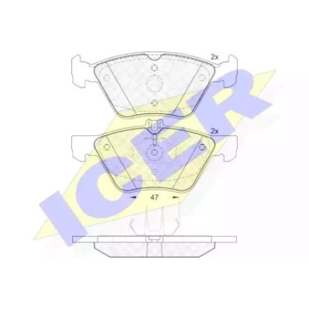 Колодки тормозные (передние) MB E-class (W210) 95-02 (ATE-Teves) 181159