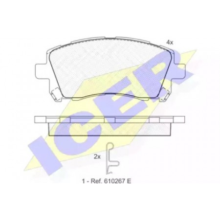 Колодки тормозные (передние) Subaru Forester/Impreza/Outback 1.6-3.0 94-  181247