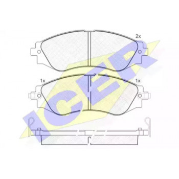 Колодки тормозные (передние) Chevrolet Epica/Daewoo Nubira 1.6-2.0 97- 181260