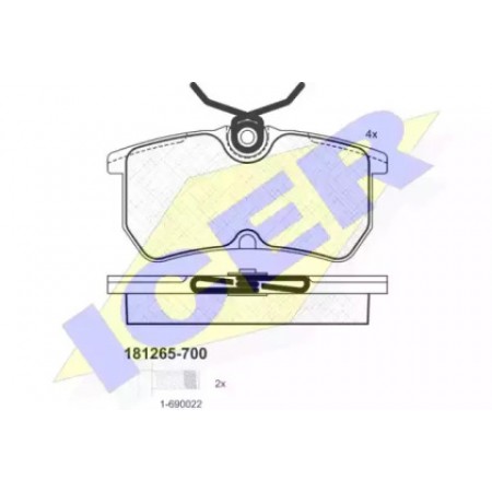 Колодки тормозные (задние) Ford Focus 98-05/Fiesta IV-V 08- (Lucas-Girling) 181265-700