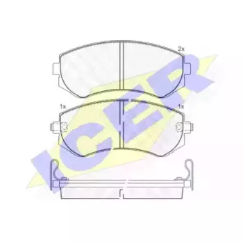 Колодки тормозные (передние) Nissan Almera/Sunny 95-02 181300