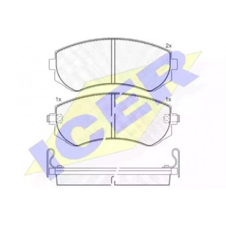 Колодки тормозные (передние) Nissan Almera/Sunny 95-02 181300