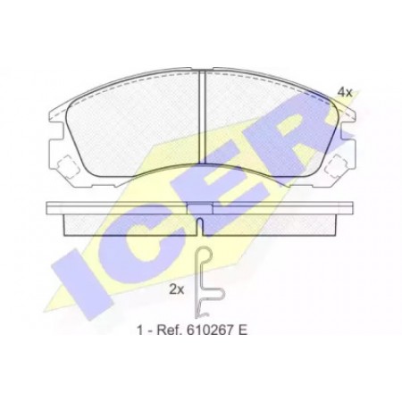 Колодки тормозные (передние) Mitsubishi Outlander/Lancer/Pajero 181358