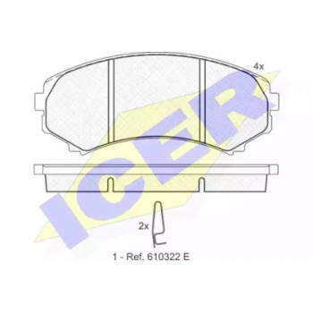 Колодки тормозные (передние) Mitsubishi Grandis/Pajero 04- (Sumitomo) 181374