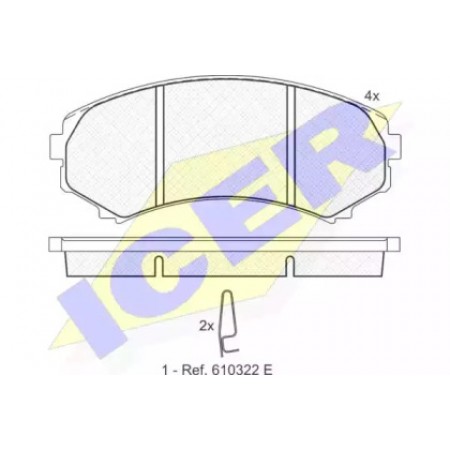 Колодки тормозные (передние) Mitsubishi Grandis/Pajero 04- (Sumitomo) 181374