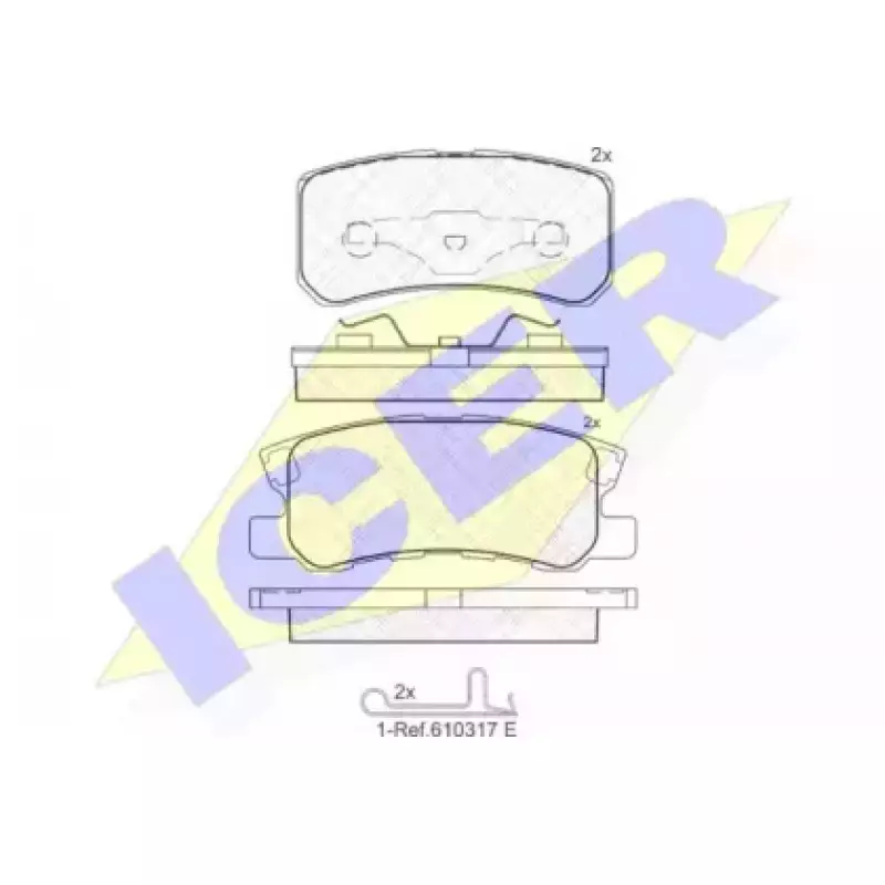Колодки тормозные (задние) Mitsubishi Outlander/Lancer/Pajero/Fiat Doblo/Citroen C4 00- 181375