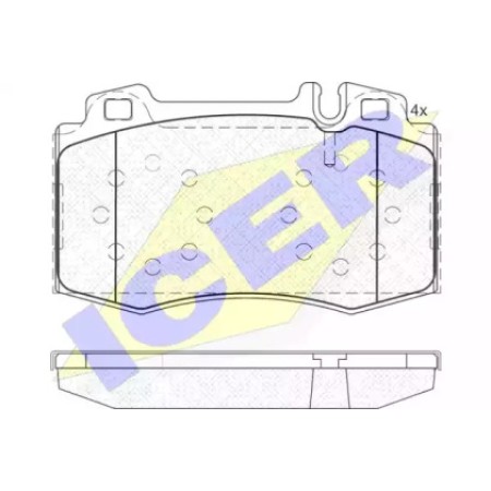 Колодки тормозные (передние) MB C-class (W203)/E-class (W211)/S-class (W220) 98-05 (Brembo) 181389