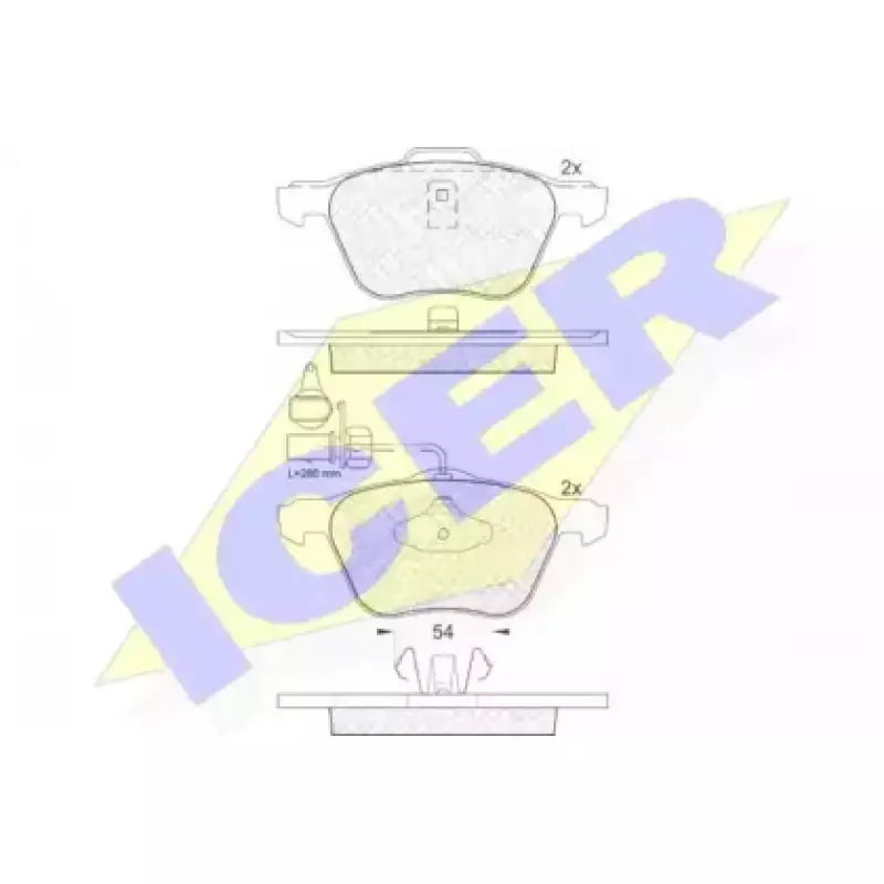 Колодки тормозные (передние) Seat Alhambra/VW Sharan 1.8-1.9TDI 95-10/VW T4 90-04 (с датчиками) 181395