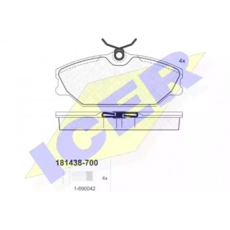 Колодки тормозные (передние) Renault Clio II 00-/Megane/Laguna/Scenic 96-03 (Lucas - Girling) 181438-700
