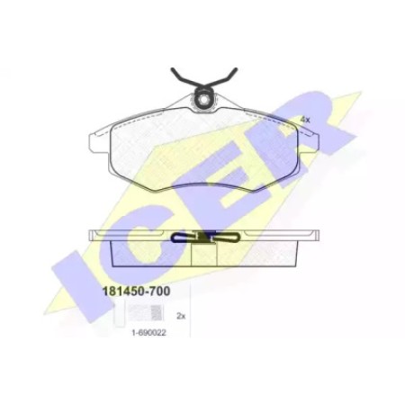 Колодки тормозные (передние) Citroen C2/С3 02- 181450-700