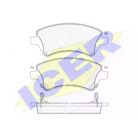 Колодки тормозные (передние) Toyota Corolla 95- (TRW) 181513