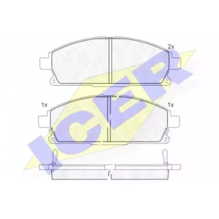 Колодки тормозные (передние) Nissan X-Trail 01-13/Pathfinder 97-04 181521
