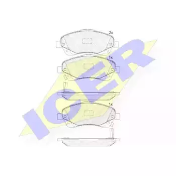 Колодки тормозные (передние) Toyota Avensis 03-08/Corolla 00-08 (Bosch) 181573