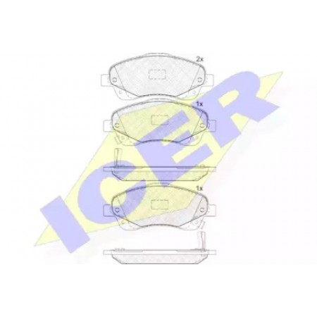 Колодки тормозные (передние) Toyota Avensis 03-08/Corolla 00-08 (Bosch) 181573