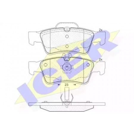 Колодки тормозные (задние) MB E-class (W211/W212)/S-class (W220/W221) 98- (Ate - Teves) 181576