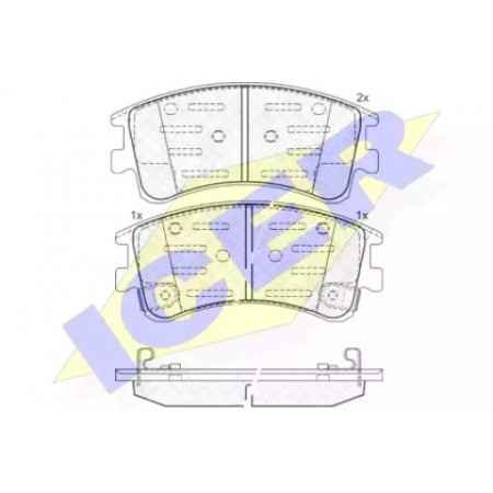 Колодки тормозные (передние) Mazda 6 02-08 (Akebono) 181578
