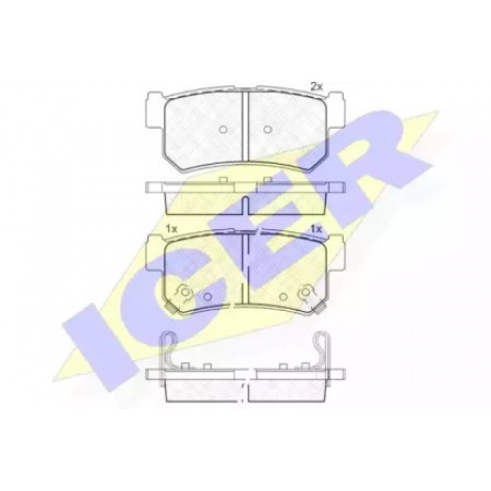 Колодки тормозные (задние) Daewoo Rexton 02-/SsangYong Actyon 05- 181646