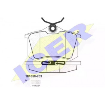 Колодки тормозные (задние) Audi A4/A6 97-08/Renault Scenic/Megane 99- (Lucas-Girling) 181650-703