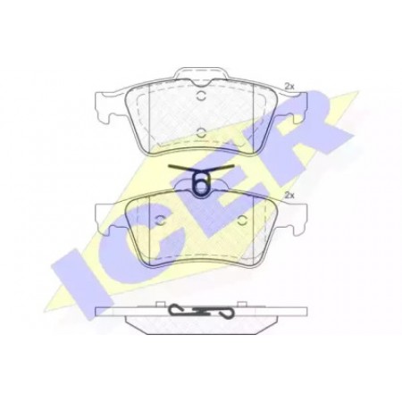 Колодки тормозные (задние) Volvo V40 12- (Ate - Teves) 181651-200