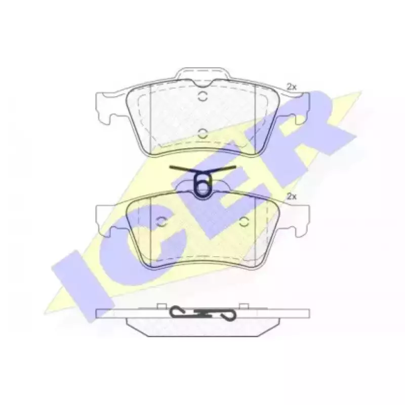 Колодки тормозные (задние) Volvo V40 12- (Ate - Teves) 181651-200