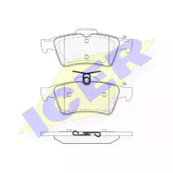 Колодки тормозные (задние) Ford Connect 02-13/Renault Laguna III 07- (Ate-Teves) 181651