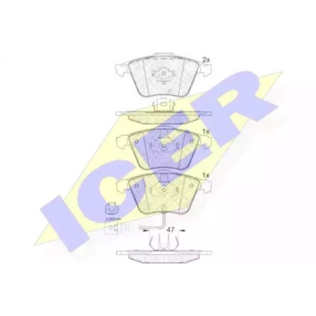 Колодки тормозные (передние) VW Passat V 05-10/Golf V/VI 97-14/Skoda SuperB 08-15  181653