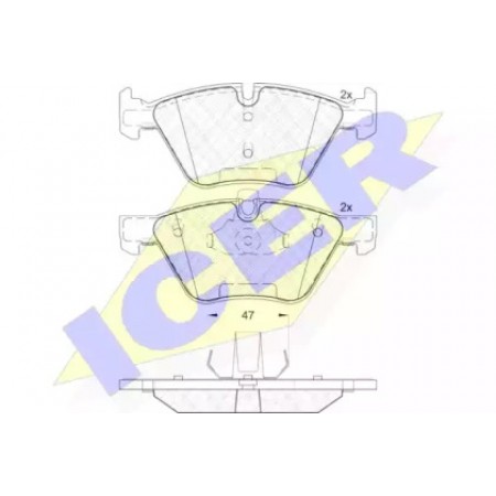 Колодки тормозные (передние) BMW 1 (E81/E82)/3 (E90/E91/E92/E93)/X1 (E84)/Z4 (E89) 04-16 181683-203