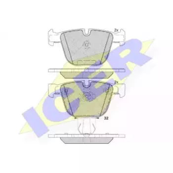 Колодки тормозные (задние) BMW 5 (E60/65)/X5 (E70/F15)/X6 (E71/E72) 3.0-4.4 08- 181687